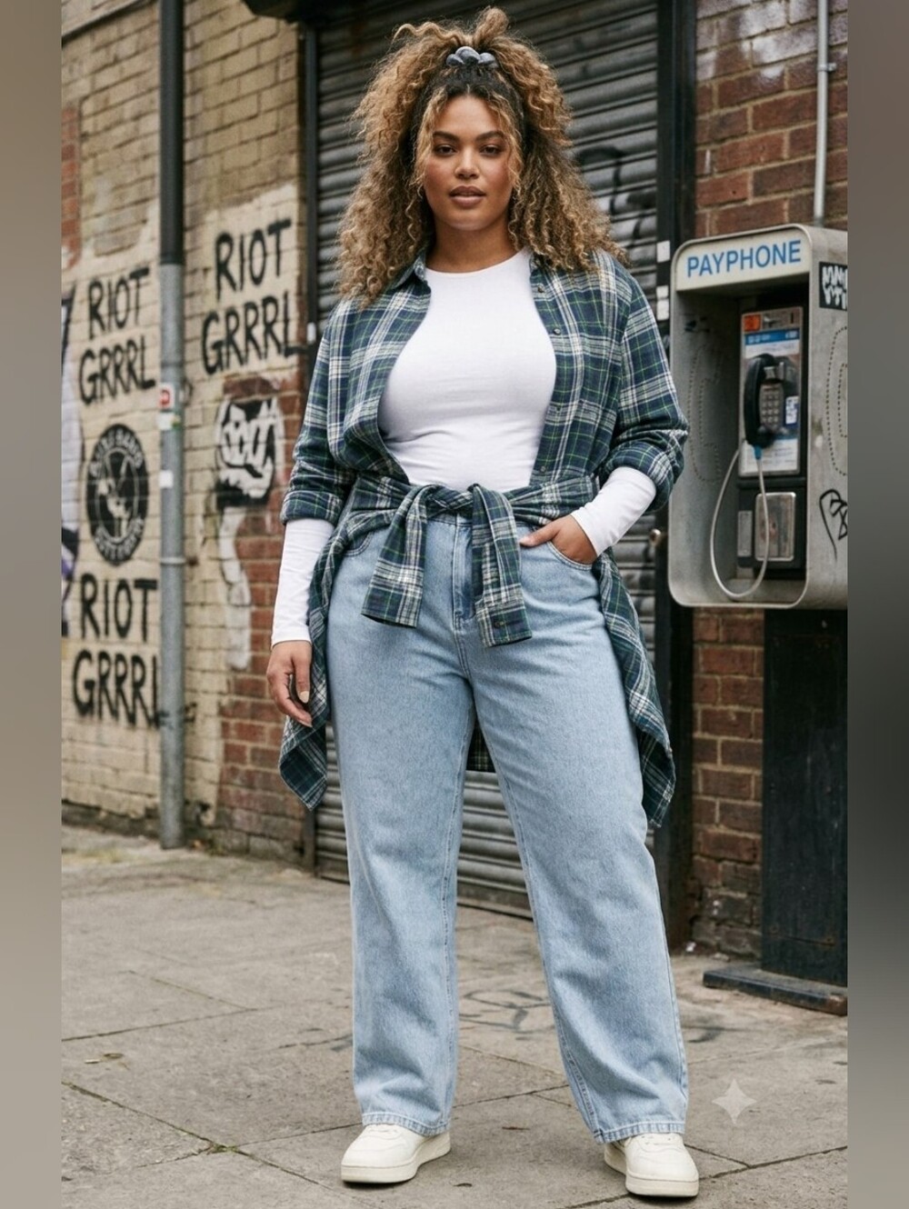 HALARA Light Blue High-Rise Boyfriend Jeans